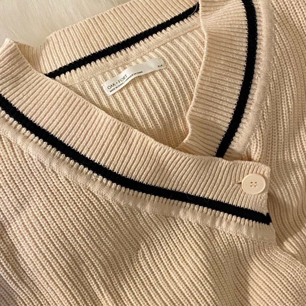 Knit Cardigan Cropped - Oak & Fort - Picture 5 of 5